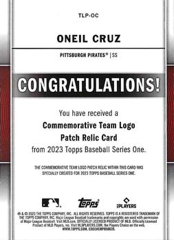 2023 Topps - Team Logo Commemorative Patch #TLP-OC Oneil Cruz Back