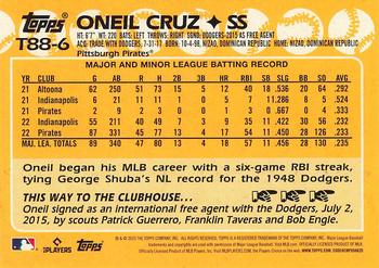 2023 Topps - 1988 Topps Baseball 35th Anniversary (Series One) #T88-6 Oneil Cruz Back