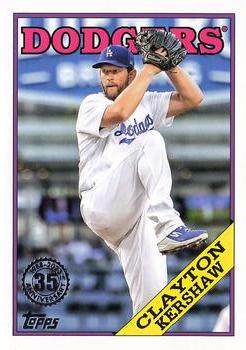 2023 Topps - 1988 Topps Baseball 35th Anniversary (Series One) #T88-21 Clayton Kershaw Front