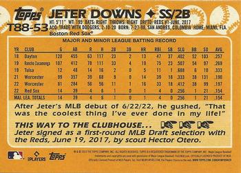 2023 Topps - 1988 Topps Baseball 35th Anniversary (Series One) #T88-53 Jeter Downs Back