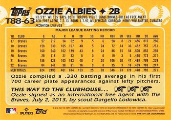 2023 Topps - 1988 Topps Baseball 35th Anniversary (Series One) #T88-63 Ozzie Albies Back
