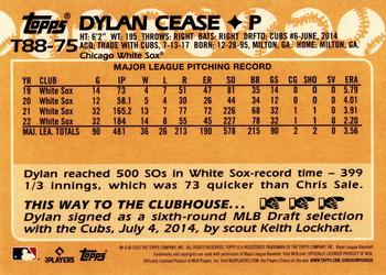 2023 Topps - 1988 Topps Baseball 35th Anniversary (Series One) #T88-75 Dylan Cease Back