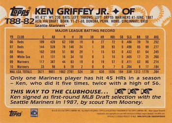 2023 Topps - 1988 Topps Baseball 35th Anniversary (Series One) #T88-82 Ken Griffey Jr. Back