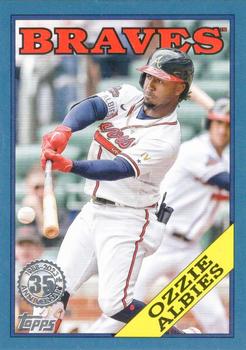 2023 Topps - 1988 Topps Baseball 35th Anniversary Blue (Series One) #T88-63 Ozzie Albies Front