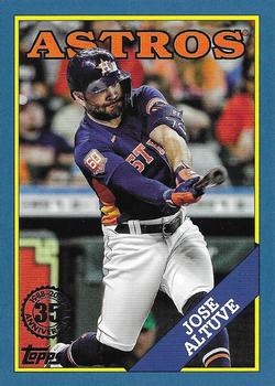 2023 Topps - 1988 Topps Baseball 35th Anniversary Blue (Series One) #T88-76 Jose Altuve Front
