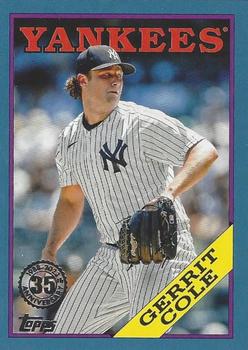 2023 Topps - 1988 Topps Baseball 35th Anniversary Blue (Series One) #T88-79 Gerrit Cole Front