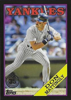 2023 Topps - 1988 Topps Baseball 35th Anniversary Black (Series One) #T88-72 Don Mattingly Front