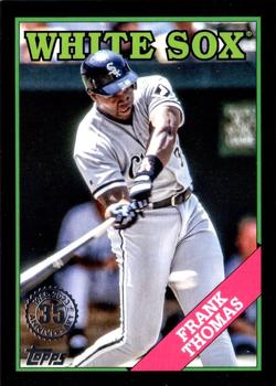 2023 Topps - 1988 Topps Baseball 35th Anniversary Black (Series One) #T88-85 Frank Thomas Front