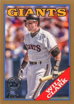 2023 Topps - 1988 Topps Baseball 35th Anniversary Gold (Series One) #T88-28 Will Clark Front
