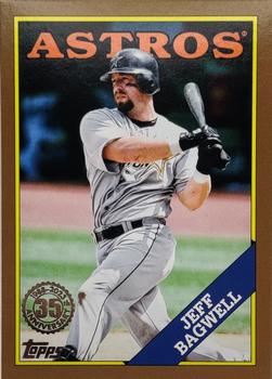 2023 Topps - 1988 Topps Baseball 35th Anniversary Gold (Series One) #T88-62 Jeff Bagwell Front