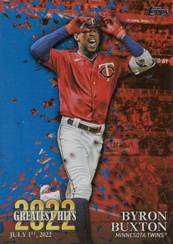2023 Topps - 2022 Greatest Hits Blue #22GH-5 Byron Buxton Front