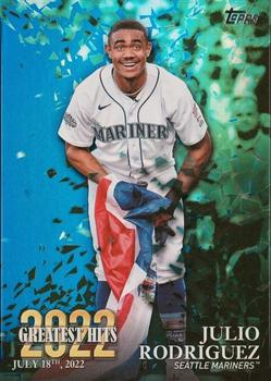 2023 Topps - 2022 Greatest Hits Blue #22GH-22 Julio Rodriguez Front