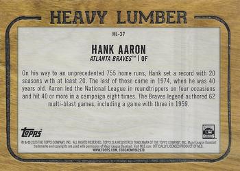 2023 Topps - Heavy Lumber #HL-37 Hank Aaron Back