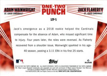 2023 Topps - One-Two Punch #12P-5 Adam Wainwright / Jack Flaherty Back