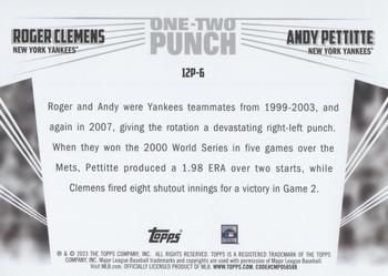 2023 Topps - One-Two Punch #12P-6 Roger Clemens / Andy Pettitte Back