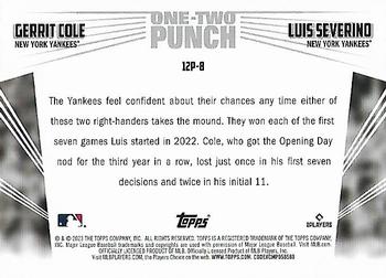2023 Topps - One-Two Punch #12P-8 Gerrit Cole / Luis Severino Back