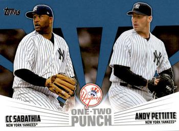 2023 Topps - One-Two Punch Blue #12P-4 CC Sabathia / Andy Pettitte Front