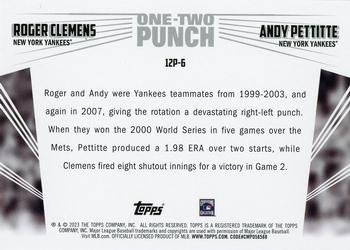 2023 Topps - One-Two Punch Blue #12P-6 Roger Clemens / Andy Pettitte Back