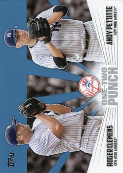 2023 Topps - One-Two Punch Blue #12P-6 Roger Clemens / Andy Pettitte Front