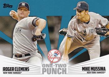 2023 Topps - One-Two Punch Blue #12P-21 Roger Clemens / Mike Mussina Front