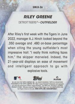 2023 Topps - Stars of MLB #SMLB-26 Riley Greene Back
