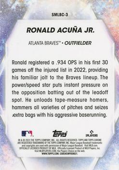 2023 Topps - Stars of MLB Chrome #SMLBC-3 Ronald Acuña Jr. Back