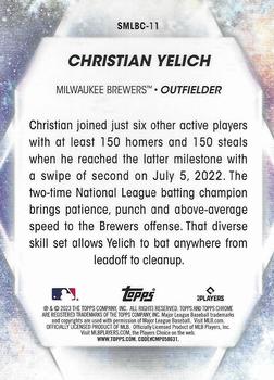 2023 Topps - Stars of MLB Chrome #SMLBC-11 Christian Yelich Back