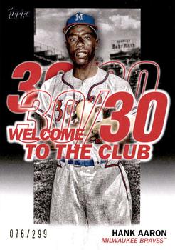 2023 Topps - Welcome to the Club Black #WC-9 Hank Aaron Front