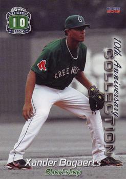 2015 Choice Greenville Drive 10th Anniversary Collection #3 Xander Bogaerts Front