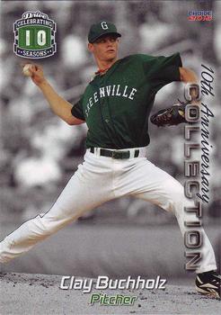 2015 Choice Greenville Drive 10th Anniversary Collection #7 Clay Buchholz Front