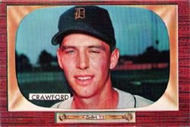 1955 Bowman #121 Rufus Crawford Front