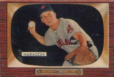 1955 Bowman #129 Hal Naragon Front