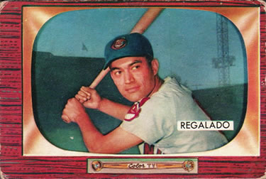 1955 Bowman #142 Rudy Regalado Front