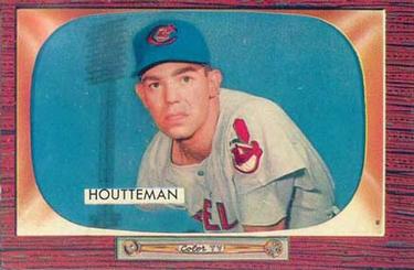 1955 Bowman #144 Art Houtteman Front