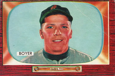 1955 Bowman #149 Cloyd Boyer Front