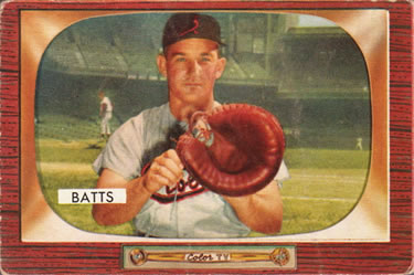 1955 Bowman #161 Matt Batts Front