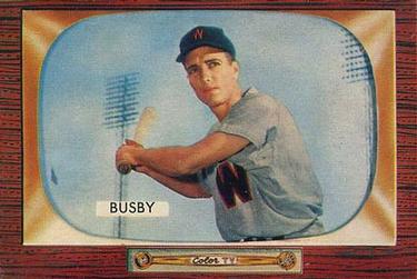 1955 Bowman #166 Jim Busby Front