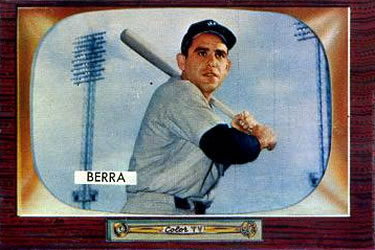 1955 Bowman #168 Yogi Berra Front