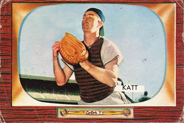 1955 Bowman #183 Ray Katt Front