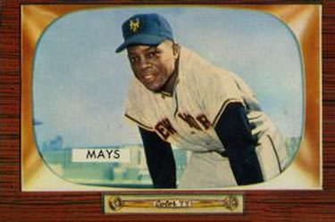 1955 Bowman #184 Willie Mays Front