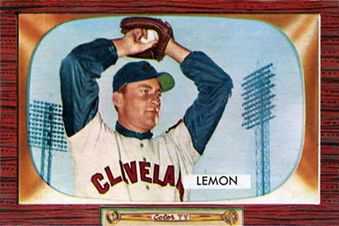 1955 Bowman #191 Bob Lemon Front