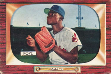 1955 Bowman #198 Dave Pope Front