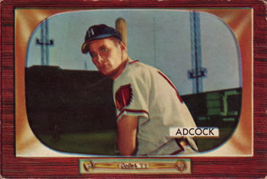1955 Bowman #218 Joe Adcock Front