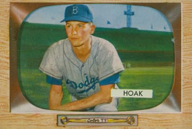 1955 Bowman #21 Don Hoak Front