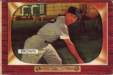 1955 Bowman #221 Hal Brown Front