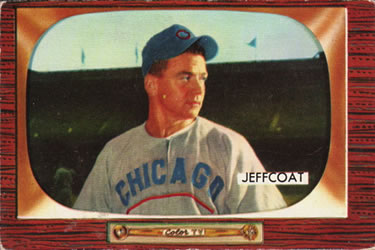 1955 Bowman #223 Hal Jeffcoat Front