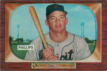 1955 Bowman #228 Bubba Phillips Front