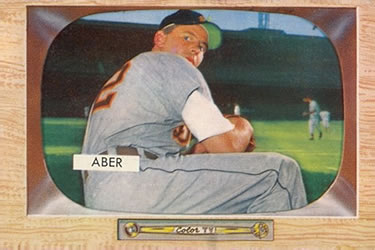 1955 Bowman #24 Al Aber Front