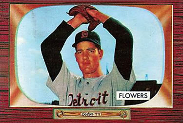 1955 Bowman #254 Bennett Flowers Front