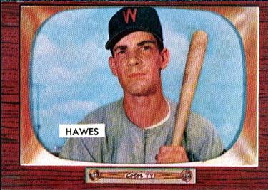 1955 Bowman #268 Roy Lee Hawes Front